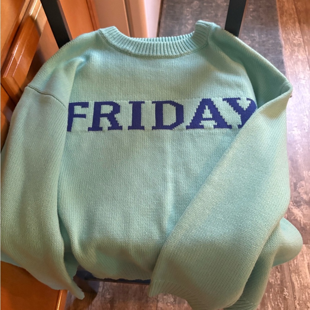 English Factory Light Blue Knit Top